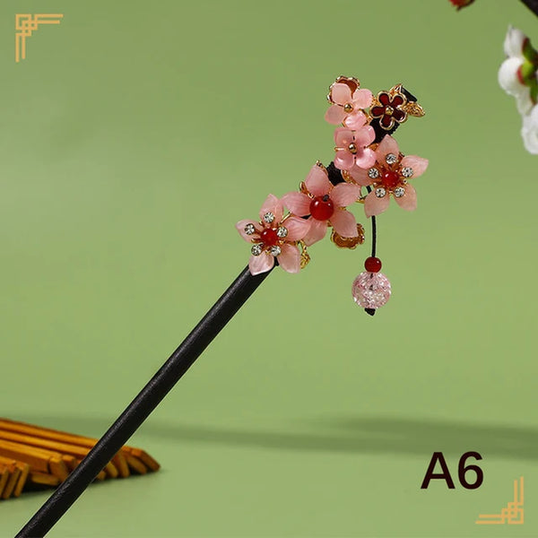 Flower Hair Stick Kanzashi 