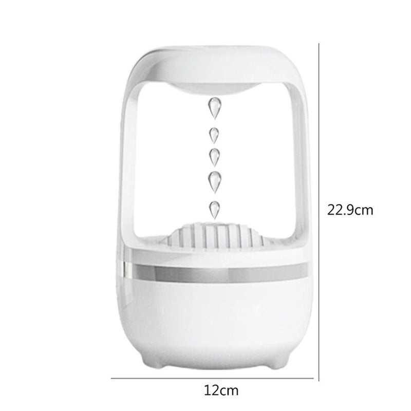 800Ml Water Drop Humidifier with Time Display Anti-Gravity Perfume Aromatherapy Air Humidifiers Desk Air Purifiers Home Decor