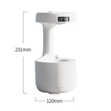 800Ml Water Drop Humidifier with Time Display Anti-Gravity Perfume Aromatherapy Air Humidifiers Desk Air Purifiers Home Decor
