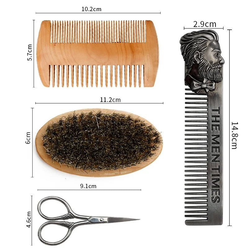Modeling Cleaning Care Kit  With Double-Sided Styling Comb And Scissor 