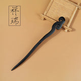 Chinese Carved Wooden Hairpins 
