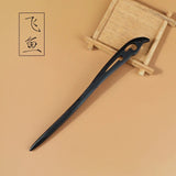 Chinese Carved Wooden Hairpins 