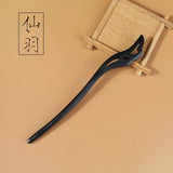 Chinese Carved Wooden Hairpins 