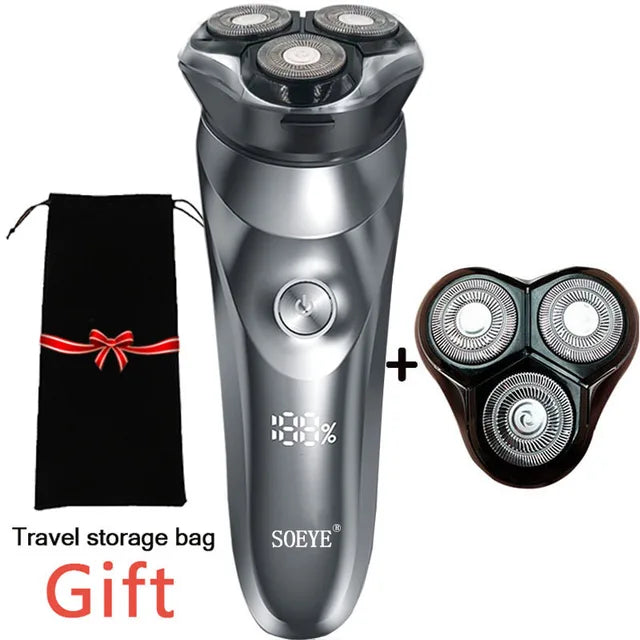 Round Electric Shaver for Men 