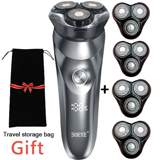 Round Electric Shaver for Men 