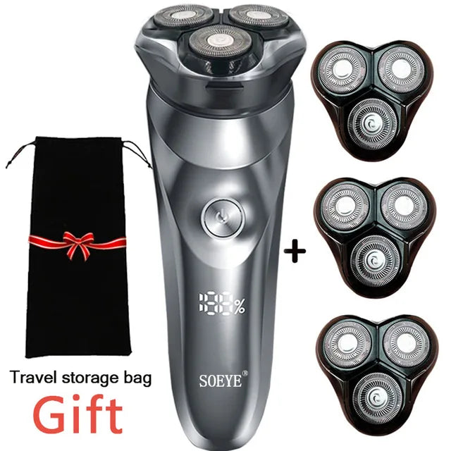 Round Electric Shaver for Men 