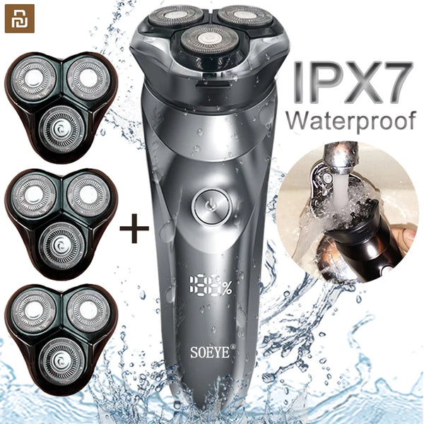 Round Electric Shaver for Men 