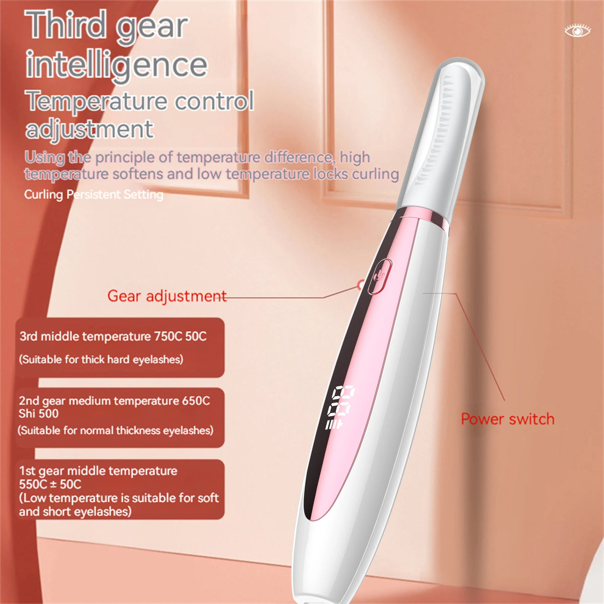 Rechargeable Mini anti Scald Electric Eyelash Curler