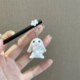 Firewood Resin Cat Hairpin: Embrace Three-Dimensional Charm with a Retro Twist - A Cute and Simple Jewelry Gift!