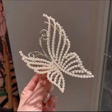 Retro Flower Butterfly Tassel Hair Clip 