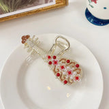 Retro Flower Butterfly Tassel Hair Clip 