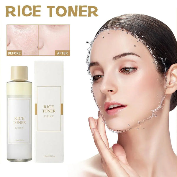Rice Face Toner Anti-Aging Moisturizing Water Dark Spot Acne Remover 150Ml Deep Facial Cleanser for Young Glowy Korean Skin Care