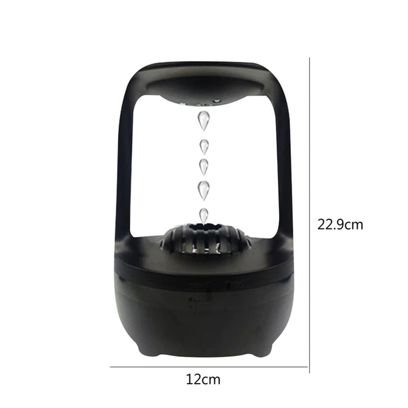 800Ml Water Drop Humidifier with Time Display Anti-Gravity Perfume Aromatherapy Air Humidifiers Desk Air Purifiers Home Decor
